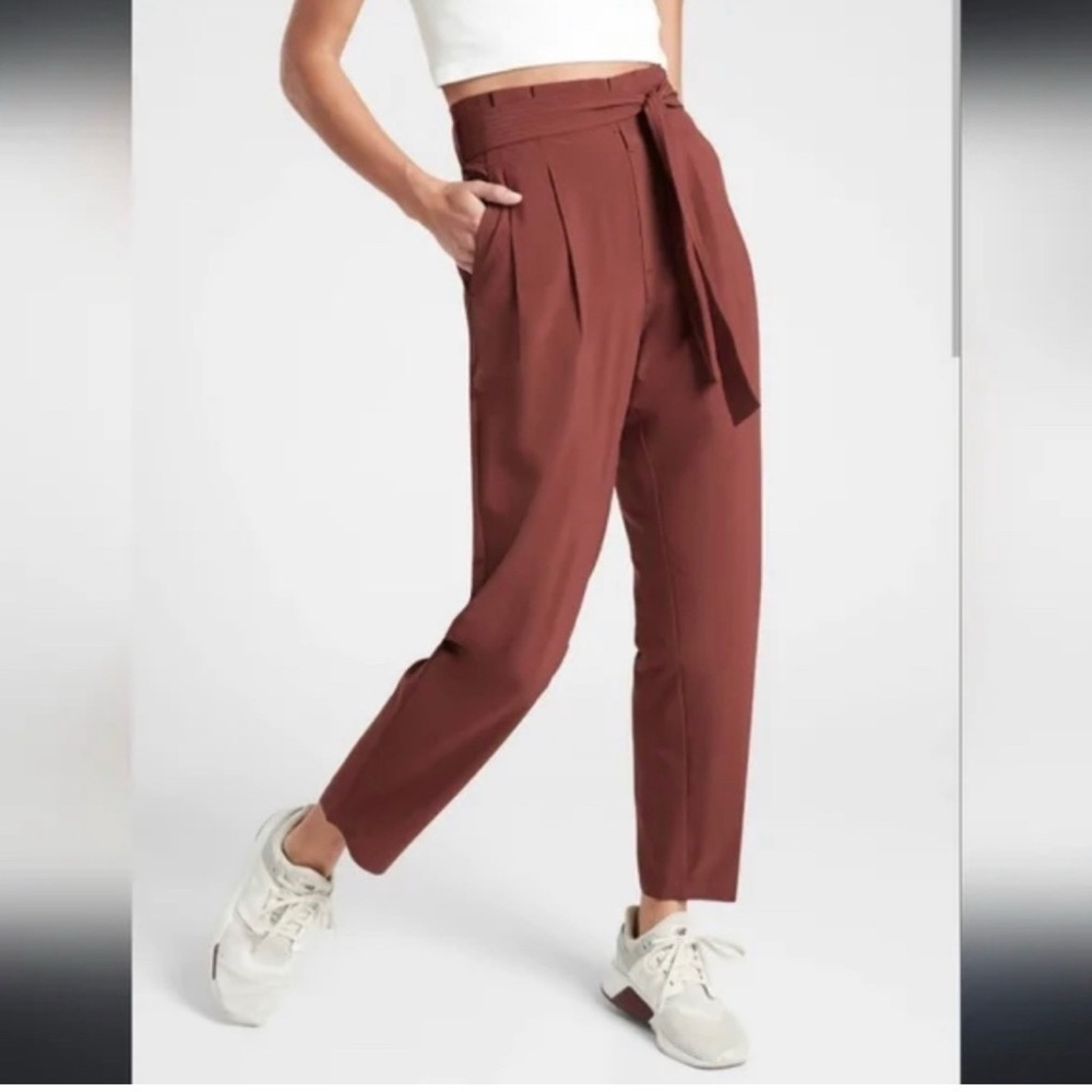 Athleta Skyline II Pant – Burgundy Size 8 | Stretch Performance Fabric